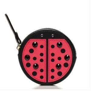 Kate Spade Turn Over a New Leaf Ladybug Coin Purse nwot